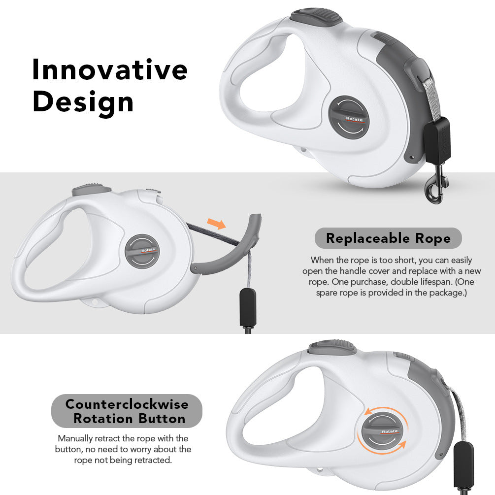 Retractable Reflective Dog Walking Tractor for Pet Products