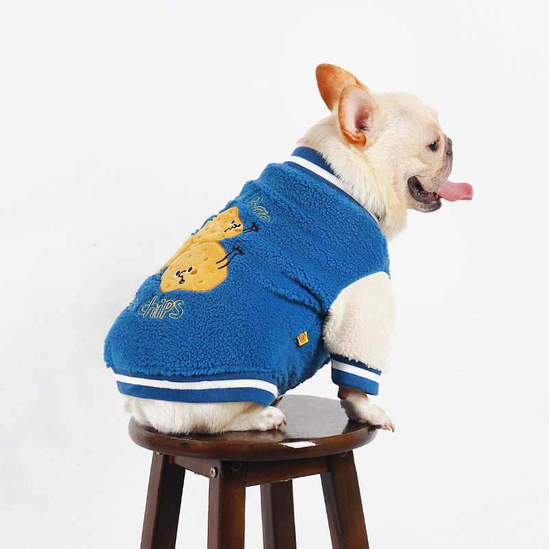 Dog Clothes Fleece-Lined Thickened Warm Coat