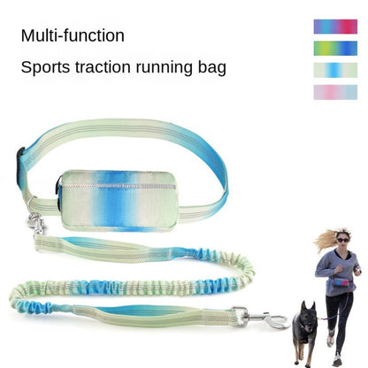 Hand Free Dog Leash for Walking and Running Jogging, Adjustable Dog Leash, Waist Belt, Traction Rope, Reflective Dog Accessories