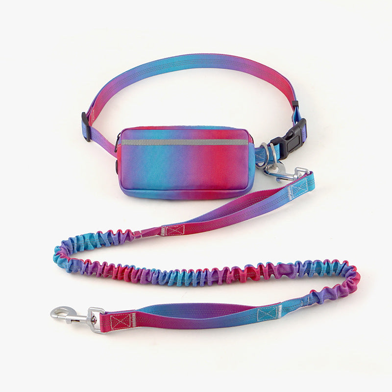 Hand Free Dog Leash for Walking and Running Jogging, Adjustable Dog Leash, Waist Belt, Traction Rope, Reflective Dog Accessories