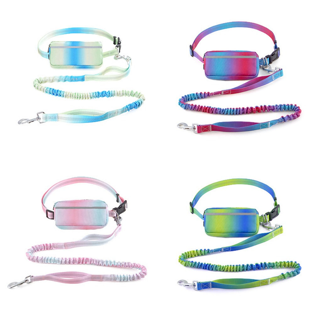 Hand Free Dog Leash for Walking and Running Jogging, Adjustable Dog Leash, Waist Belt, Traction Rope, Reflective Dog Accessories