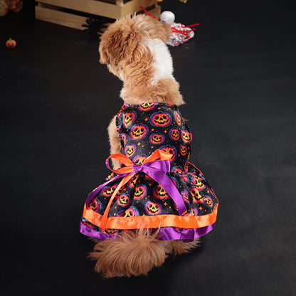 Dog Clothes Halloween Cute Double-Layer Pet Skirt